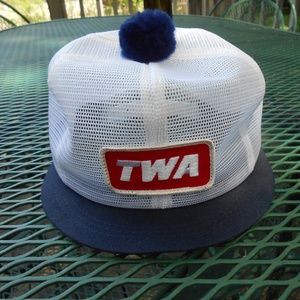 Ladies Mesh Snapback CapTrans World Airlines VTG